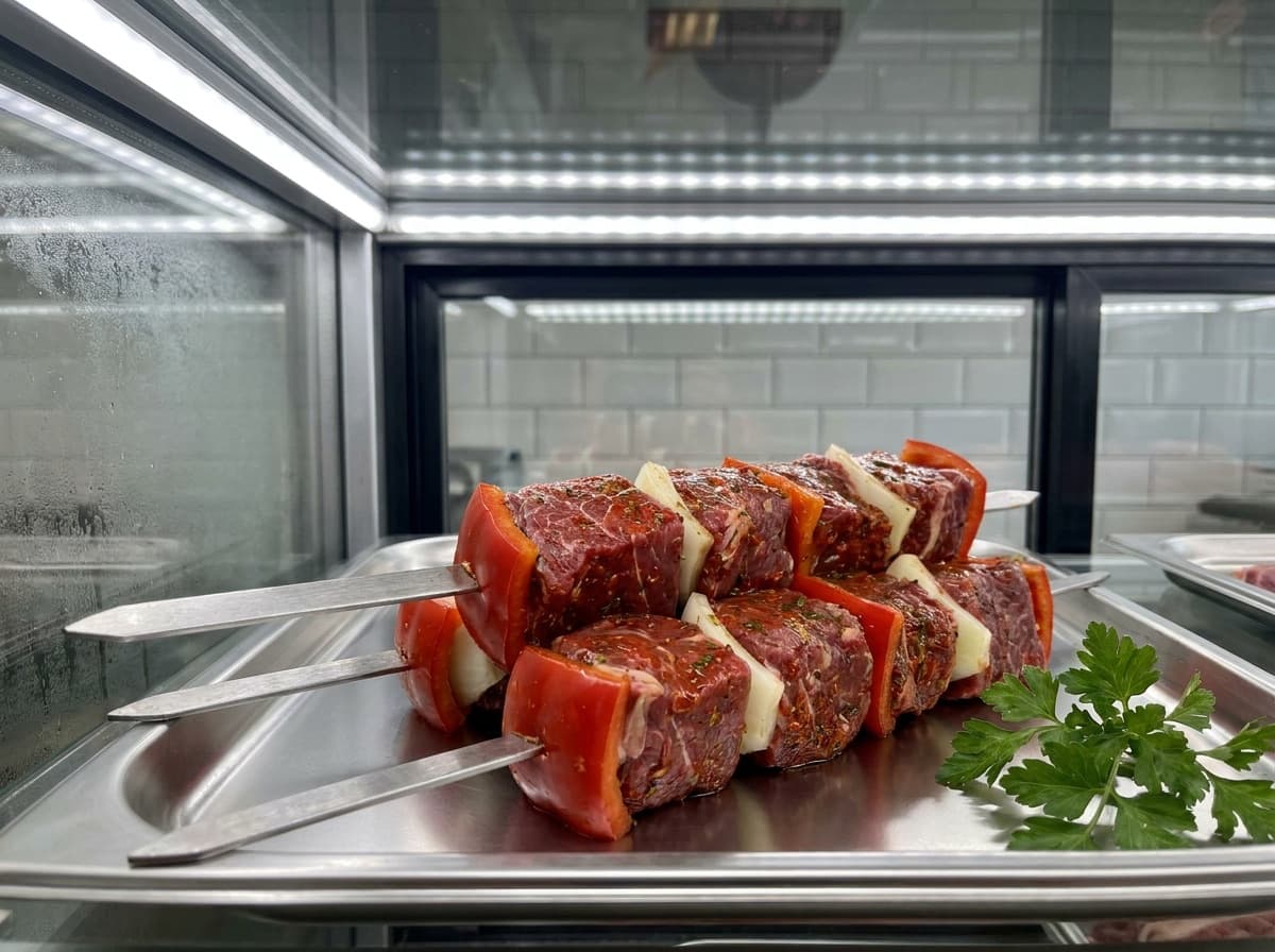 Brochettes marinées