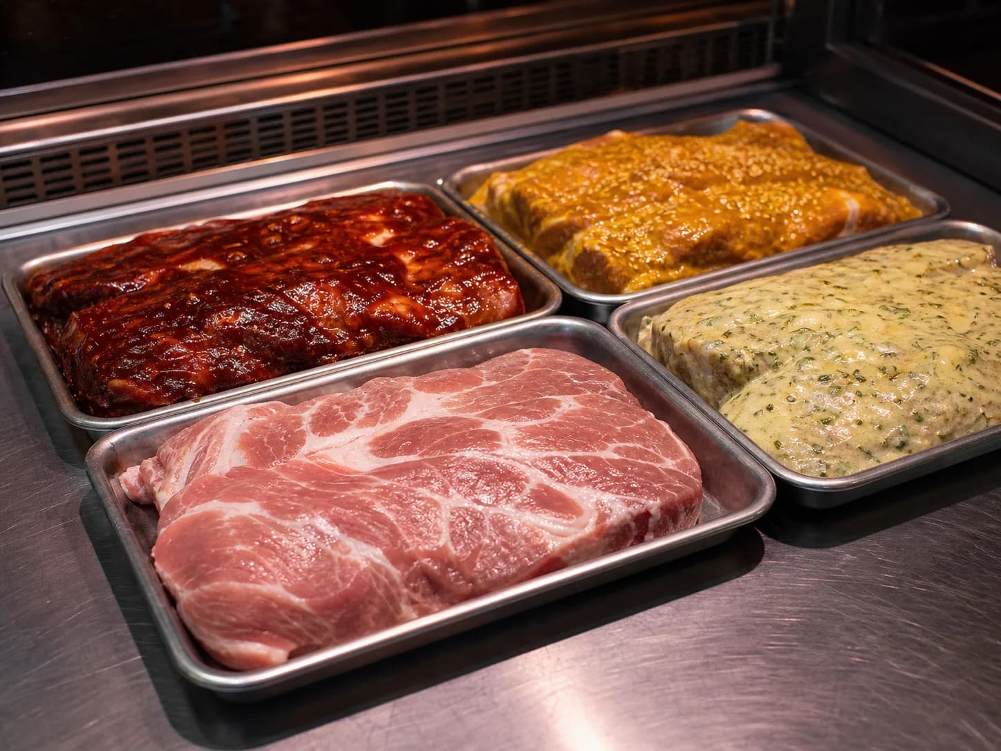 Cou de porc mariné