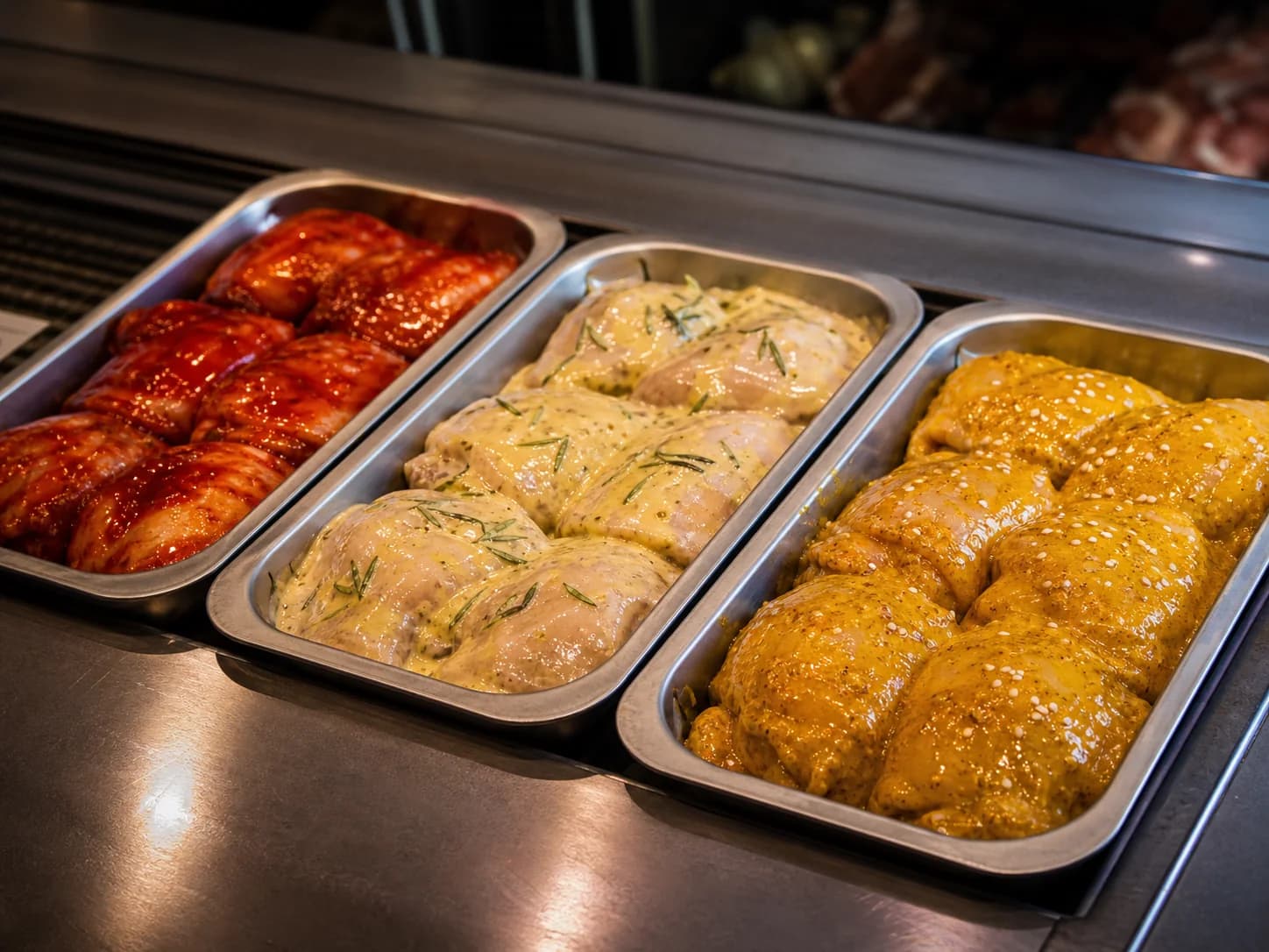 Haut de cuisse de poulet mariné